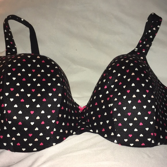 Catherines Small Hearts Full Coverage Underwire Bra Plus Size 50C - Picture 1 of 9